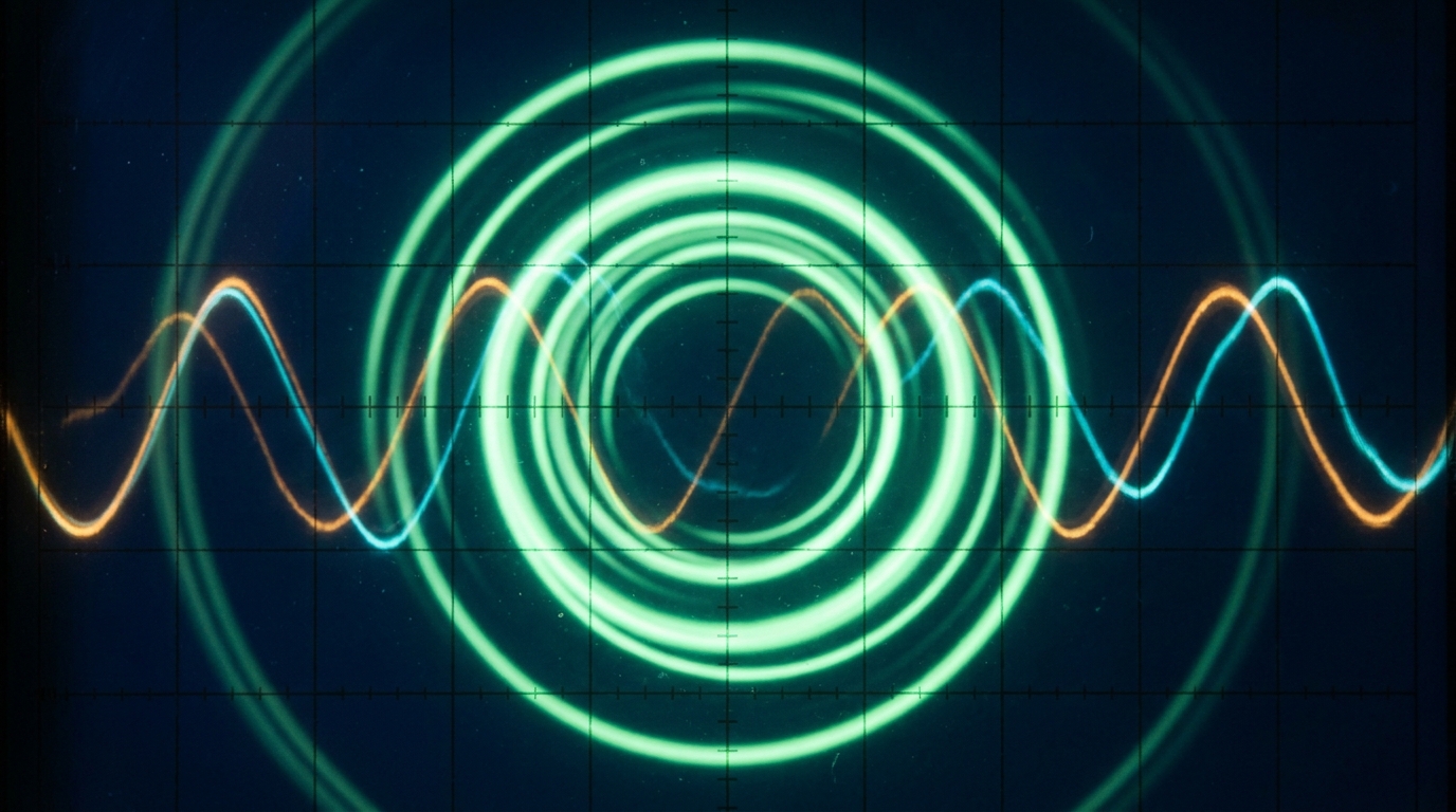 Oscilloscope radar waves